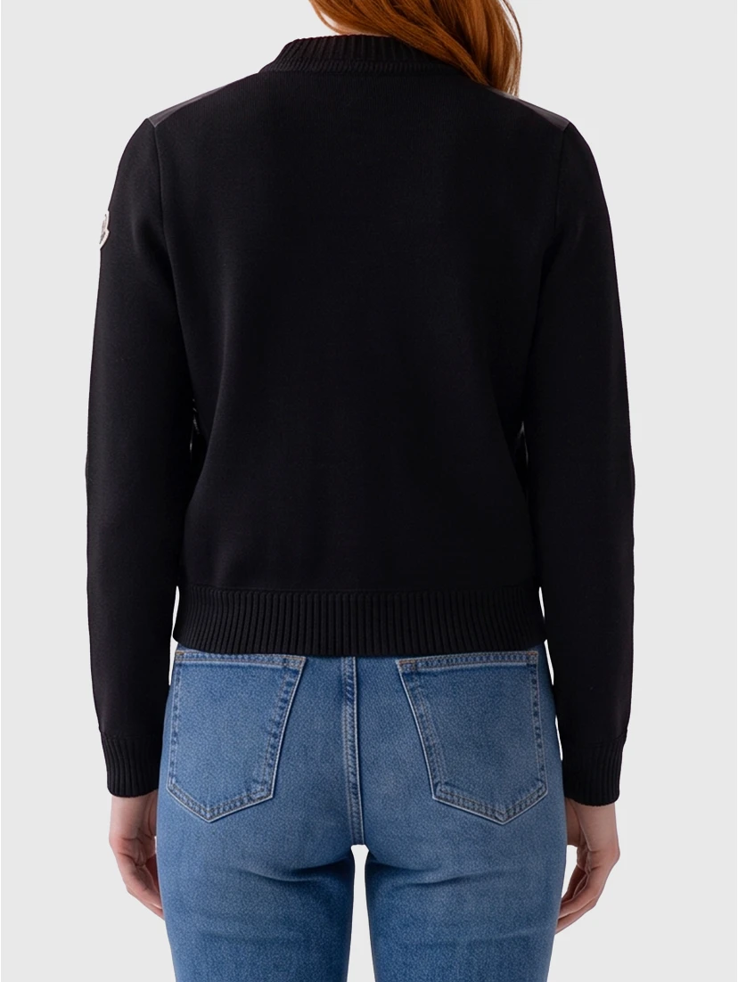 Tricot zip cardigan