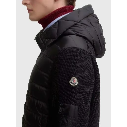 Padded zip-up cardigan