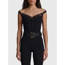 Black knit top