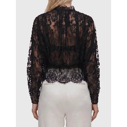 Lace high neck blouse