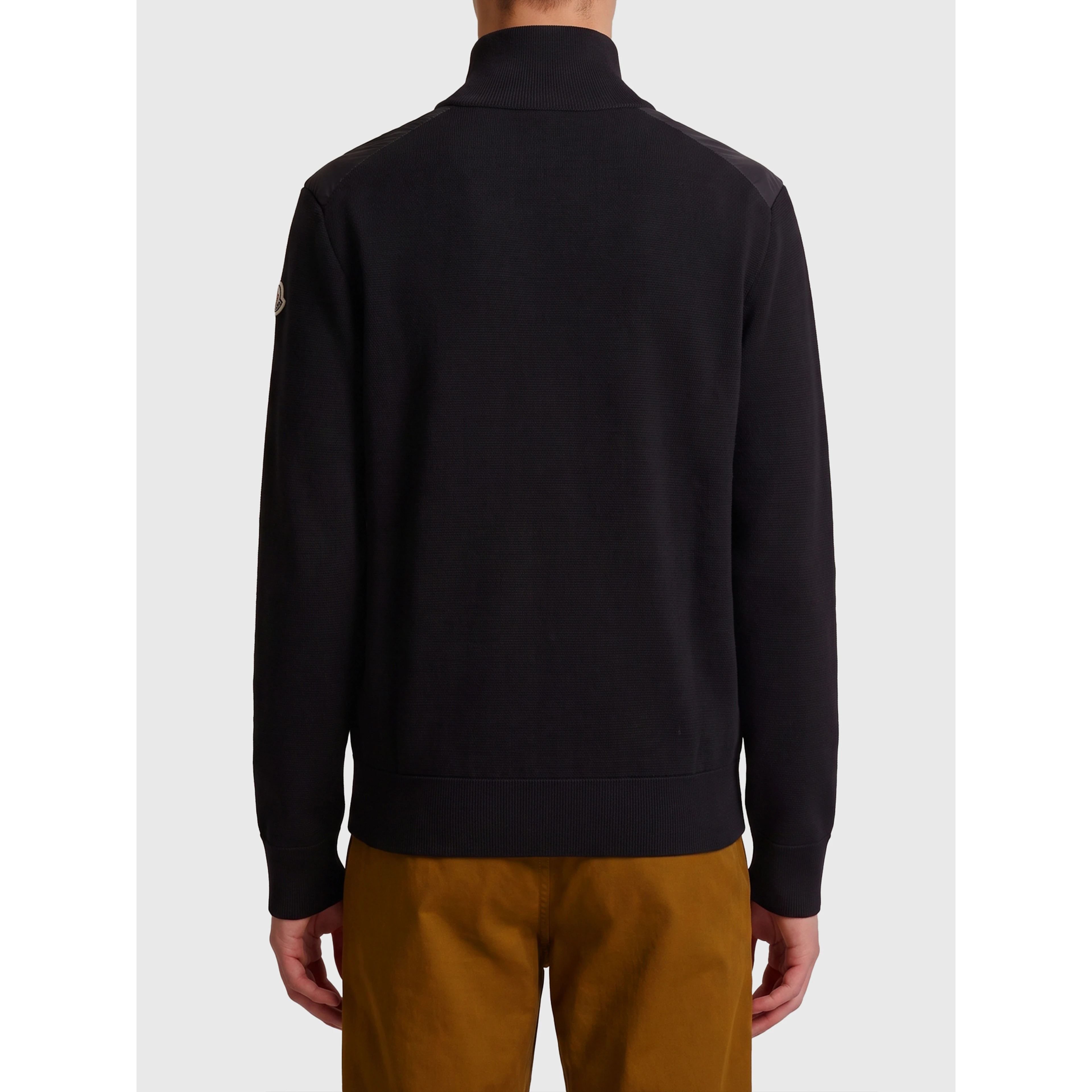 Padded zip-up cardigan
