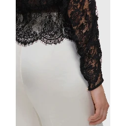Lace high neck blouse