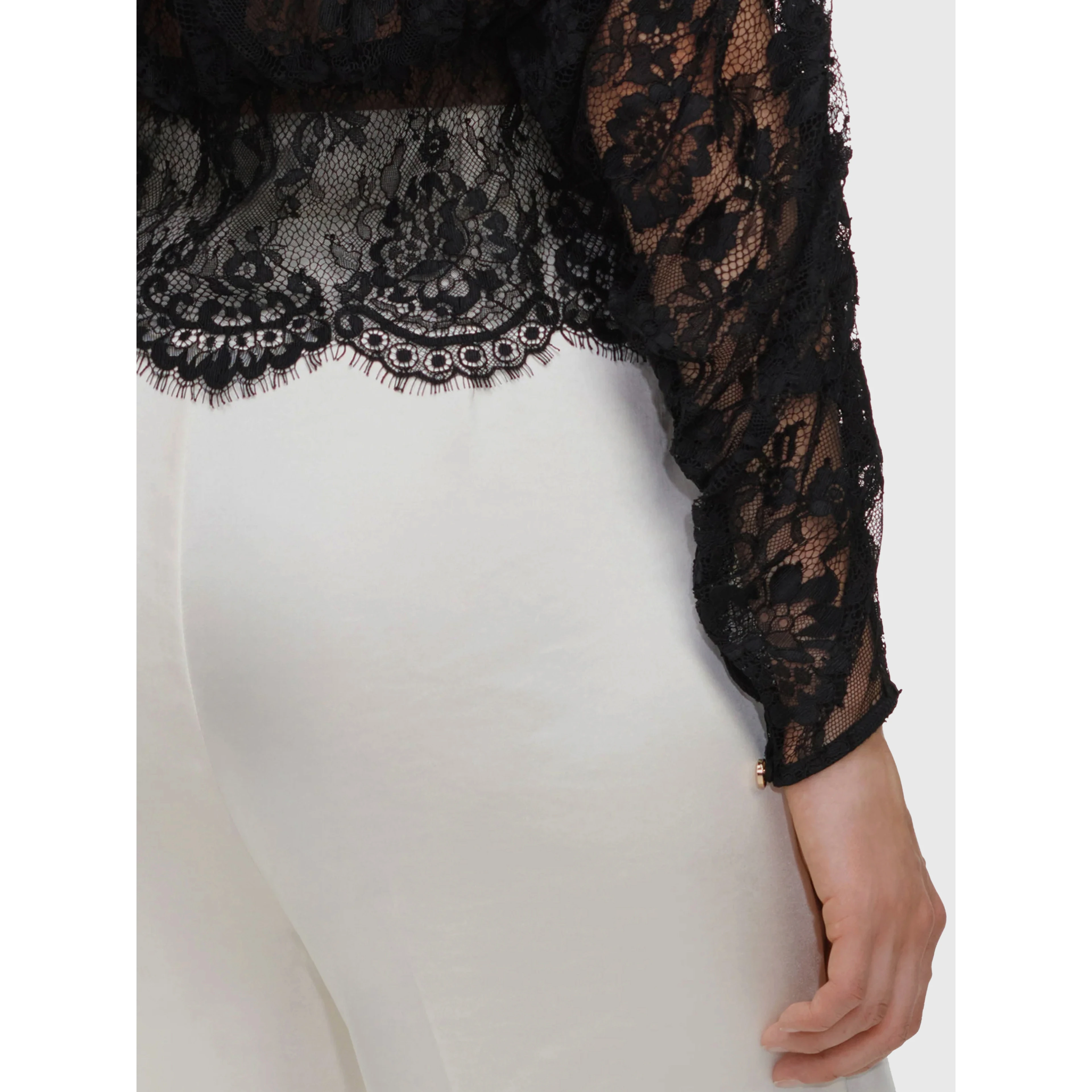 Lace high neck blouse