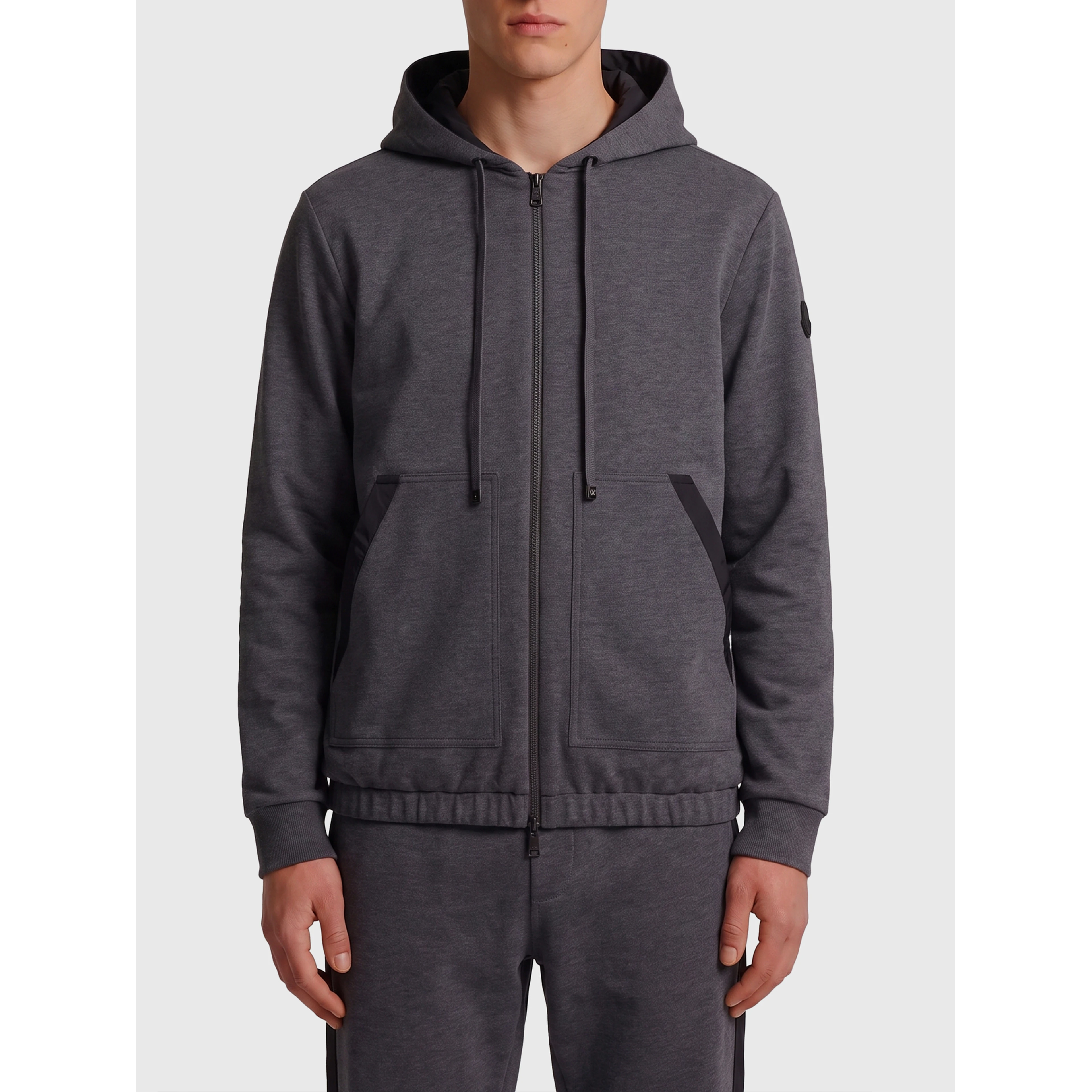 Reversible zip-up sweatshirt