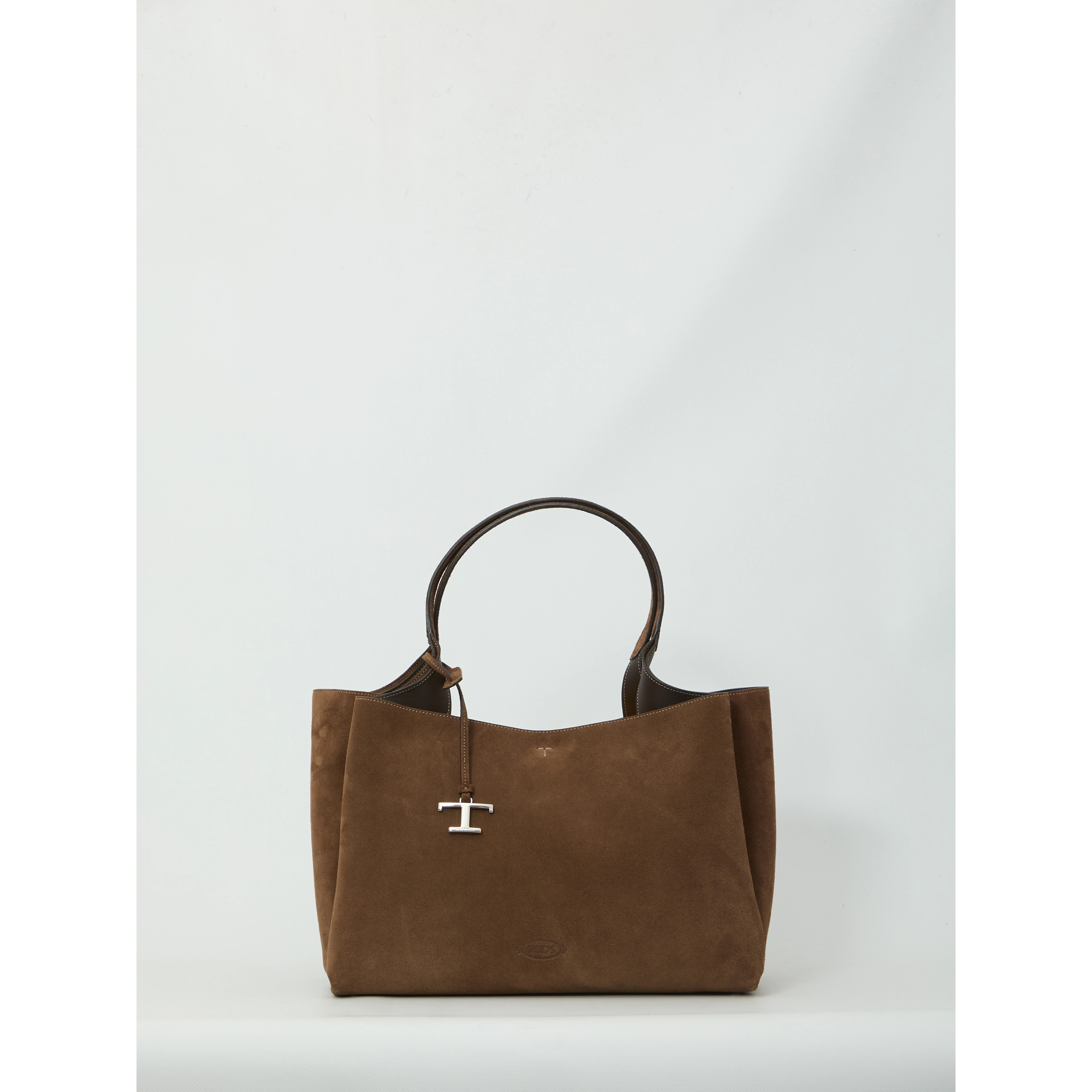 Medium suede leather bag