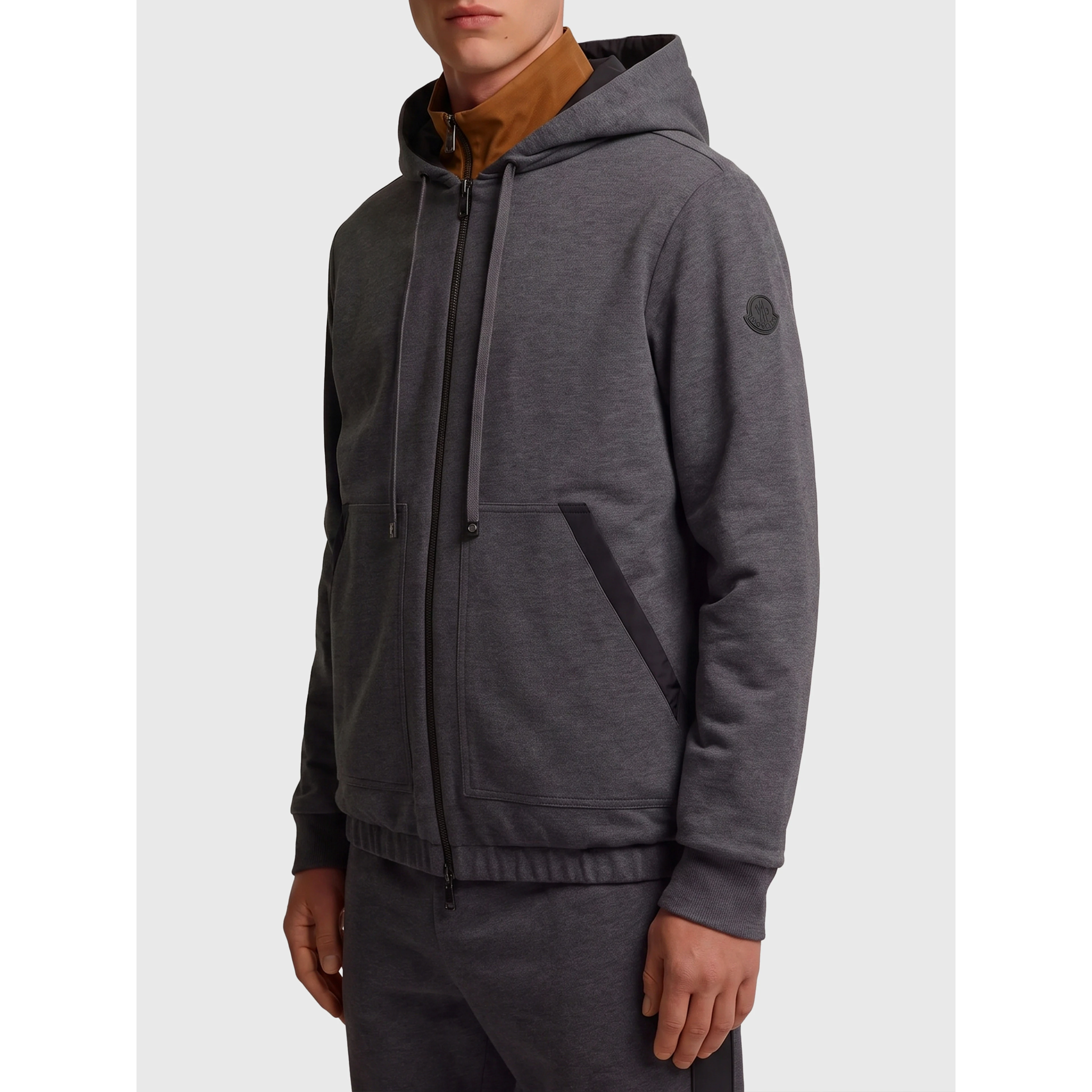 Reversible zip-up sweatshirt