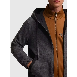 Reversible zip-up sweatshirt