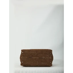 Medium suede leather bag