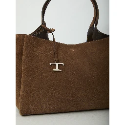 Medium suede leather bag