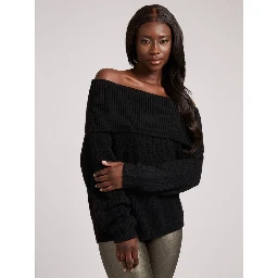 Black Polyester Sweatshirt