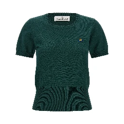 Bicolor Cotton Shortsleeve Shirt