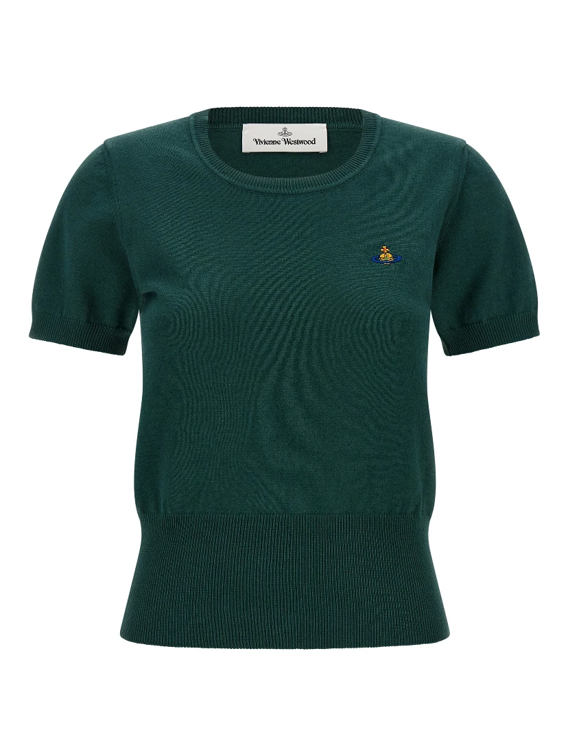 Bicolor Cotton Shortsleeve Shirt