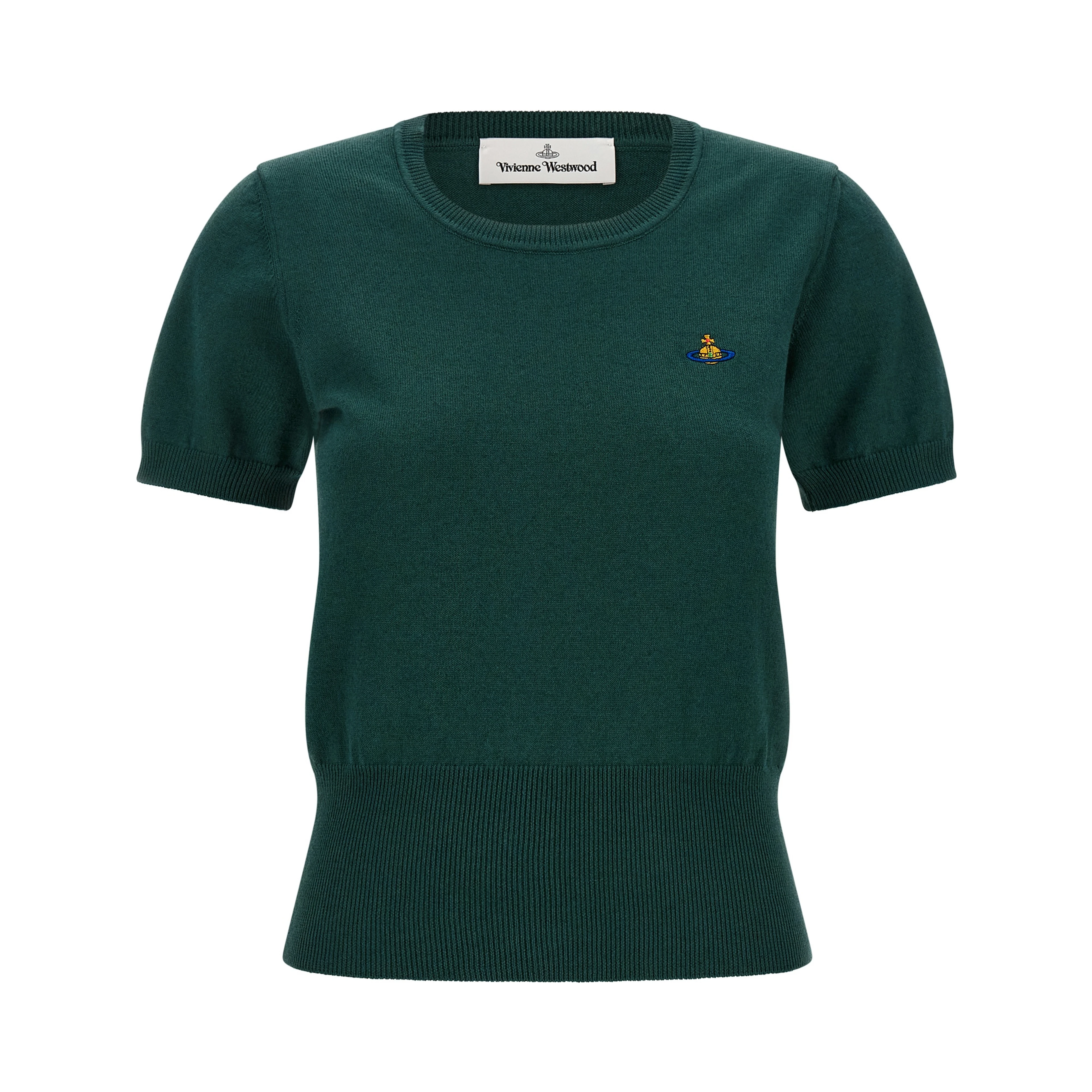 Bicolor Cotton Shortsleeve Shirt