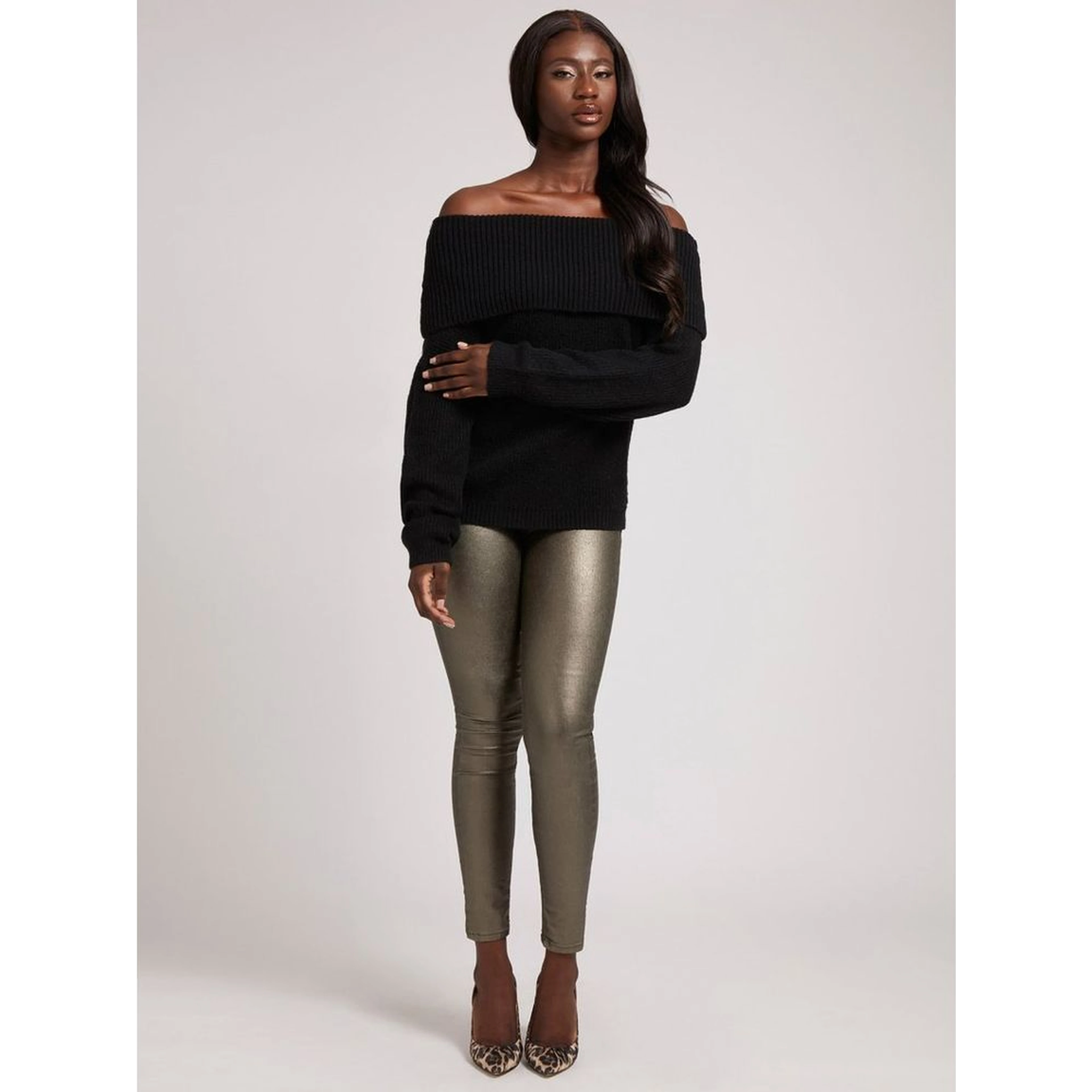 Black Polyester Sweatshirt