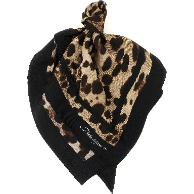 Brown Silk Scarf
