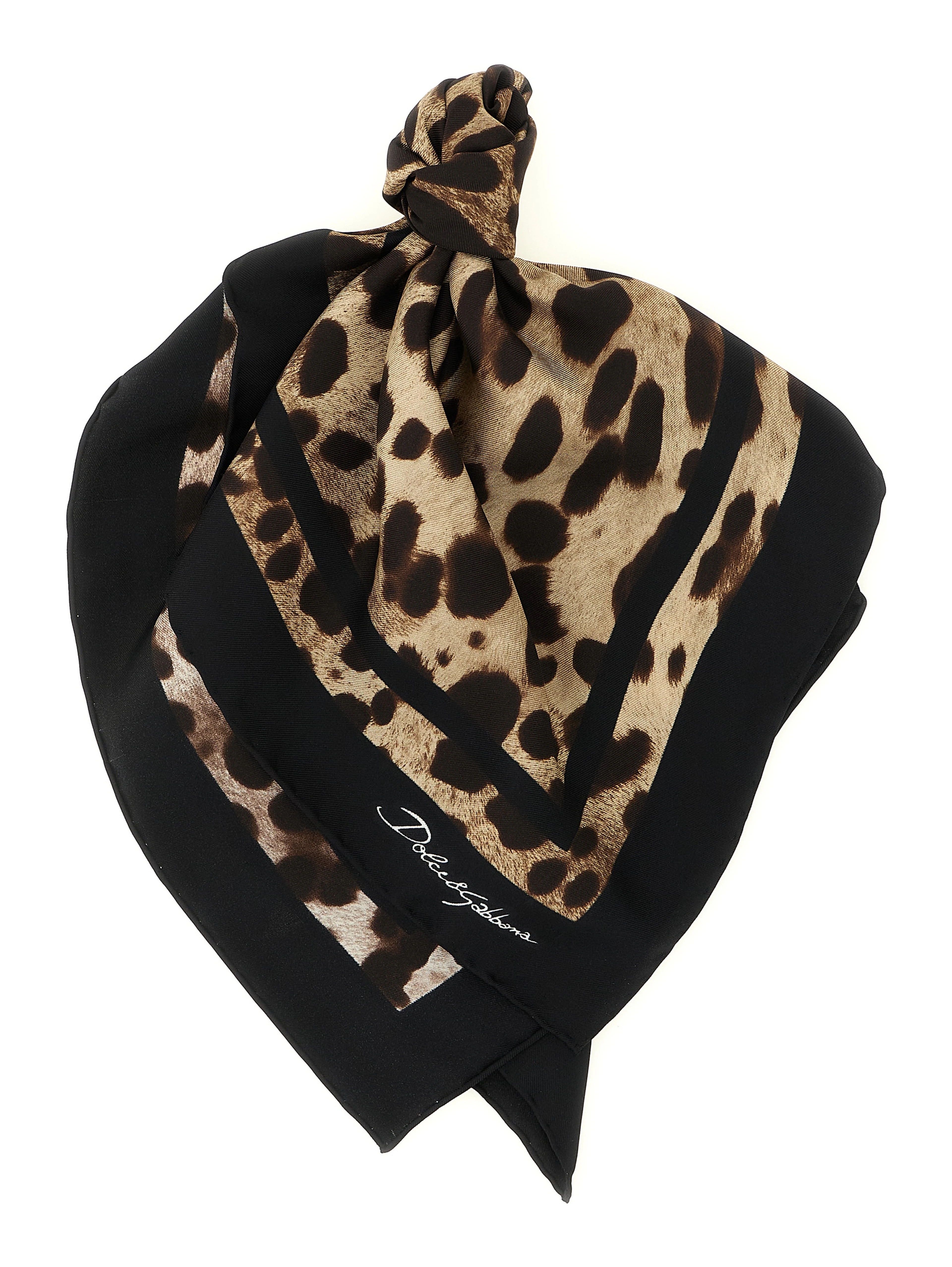 Brown Silk Scarf