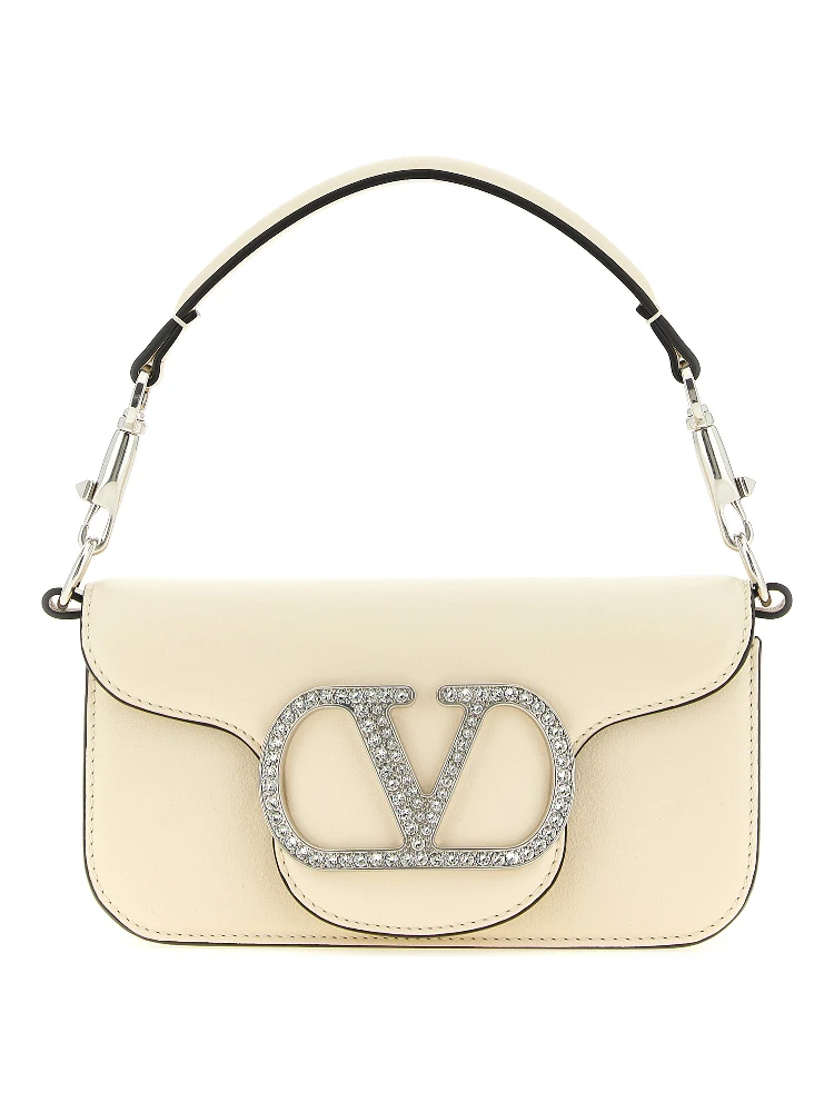 White Calfskin Shoulder Bag