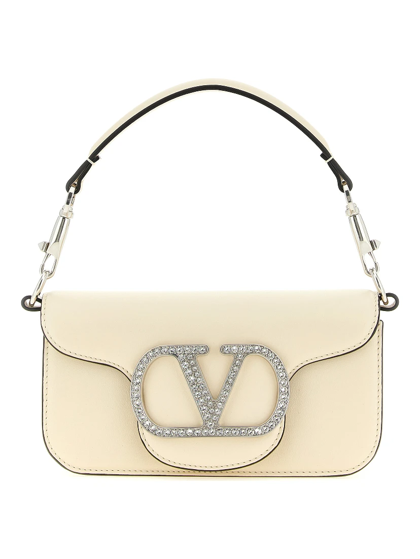 White Calfskin Shoulder Bag