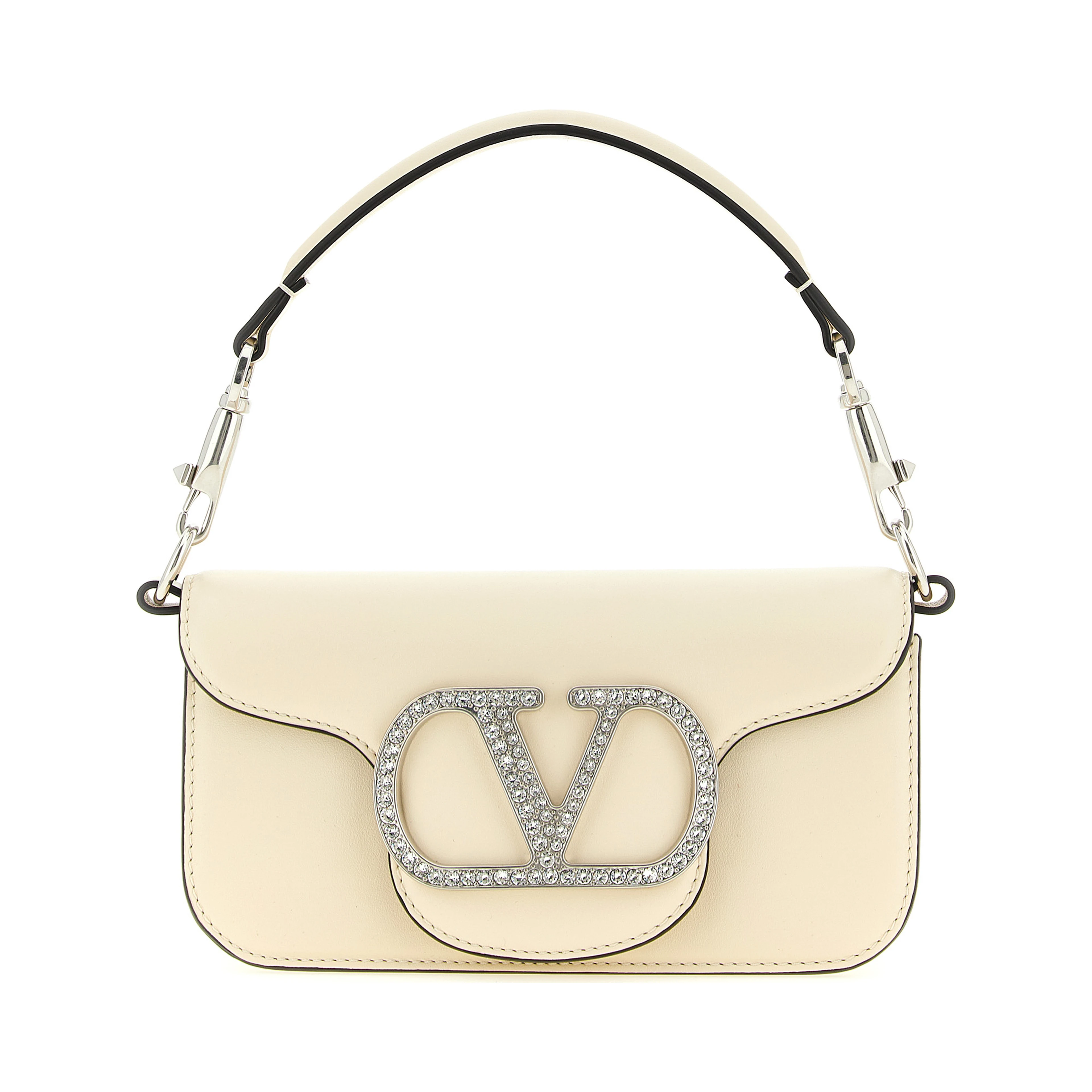 White Calfskin Shoulder Bag