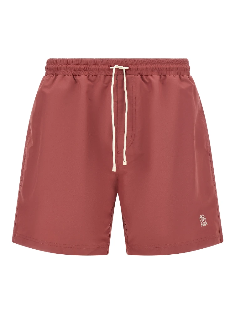 Multicolor Polyester Swim Shorts
