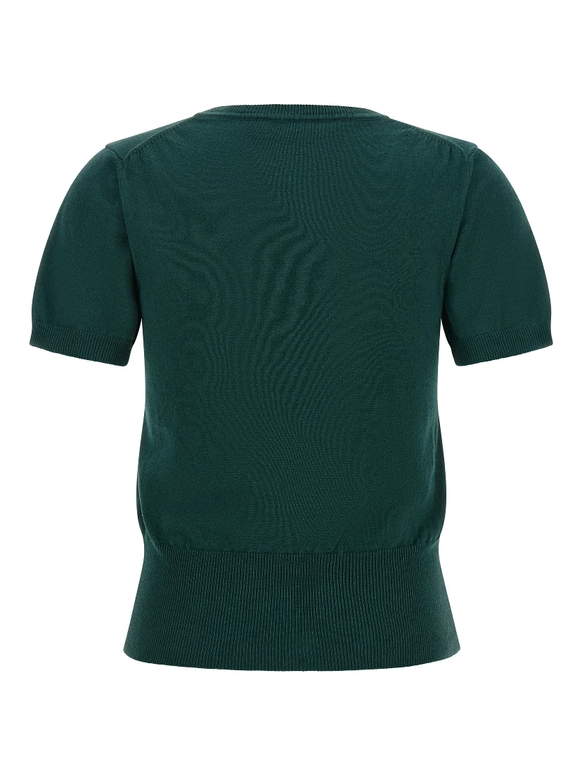 Bicolor Cotton Shortsleeve Shirt