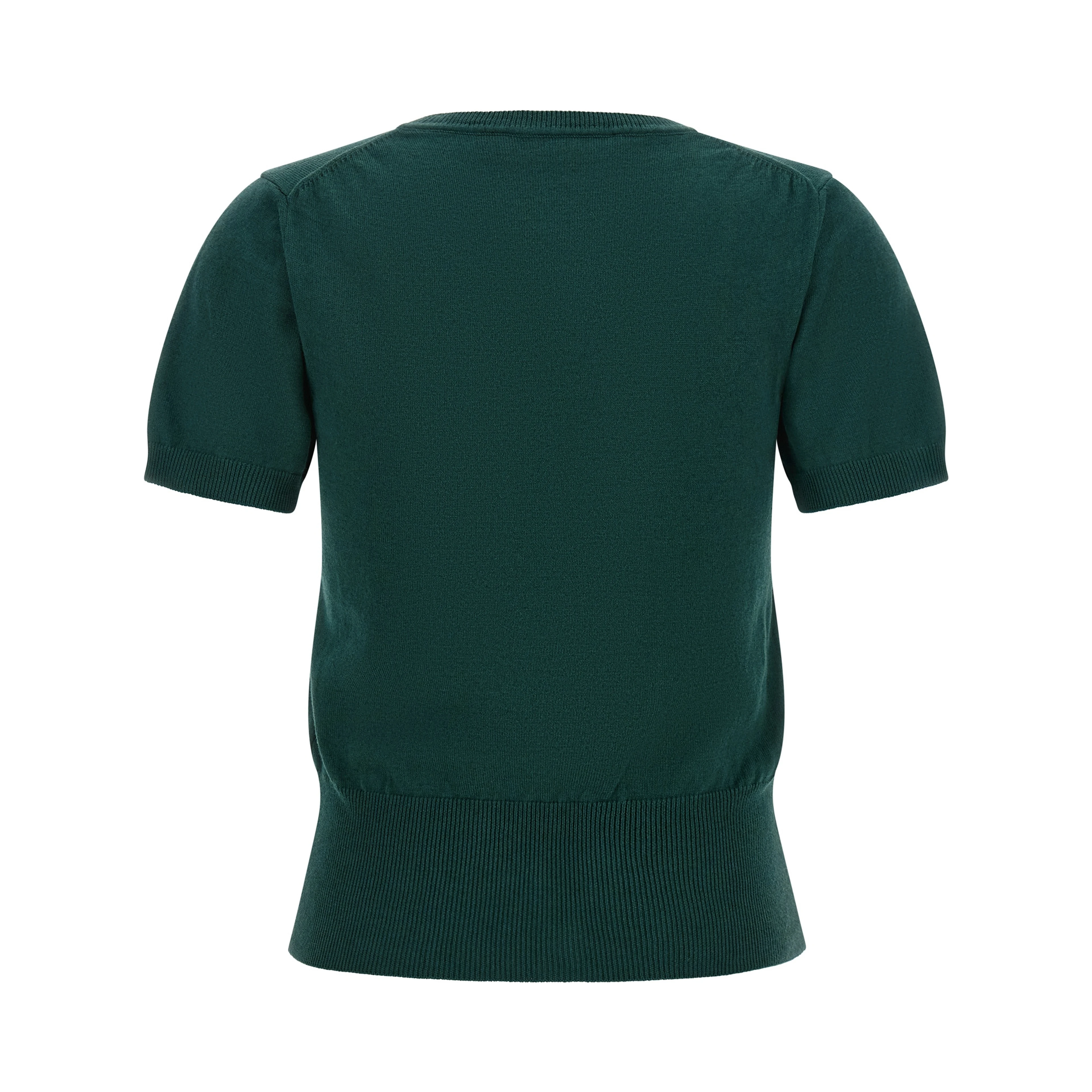Bicolor Cotton Shortsleeve Shirt