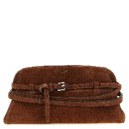 Brown Calfskin Clutch Bag