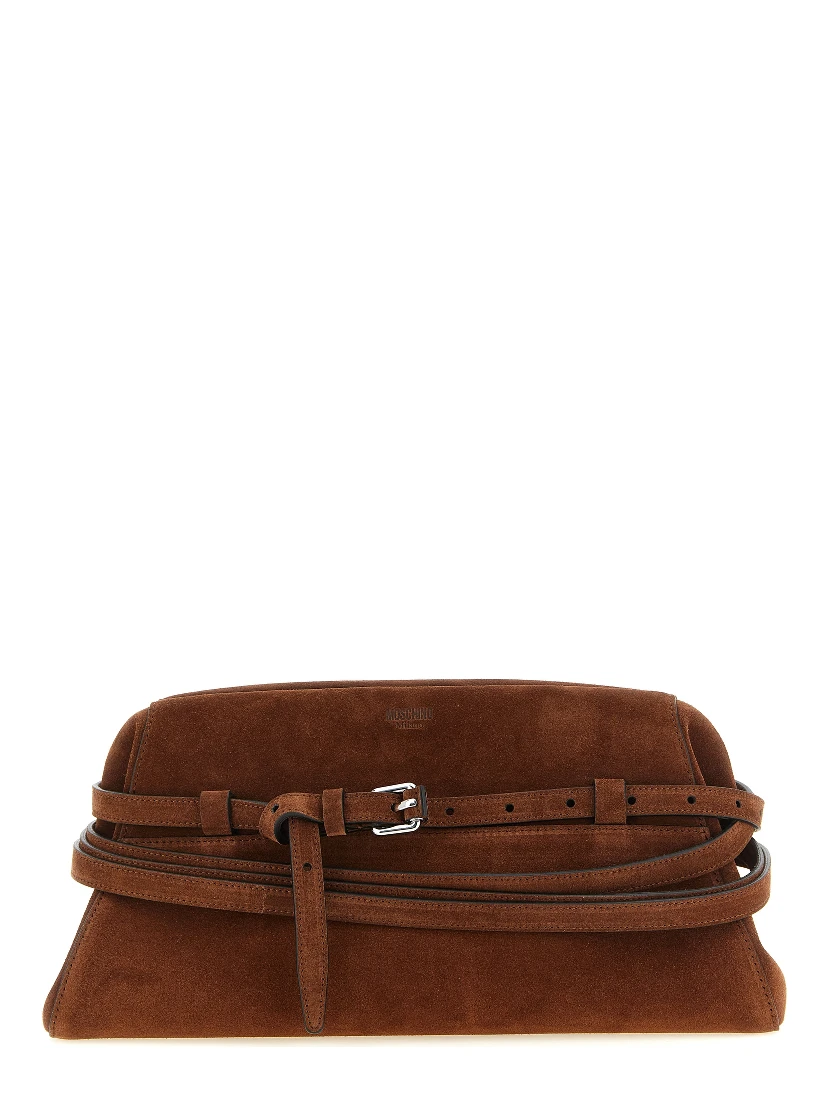 Brown Calfskin Clutch Bag