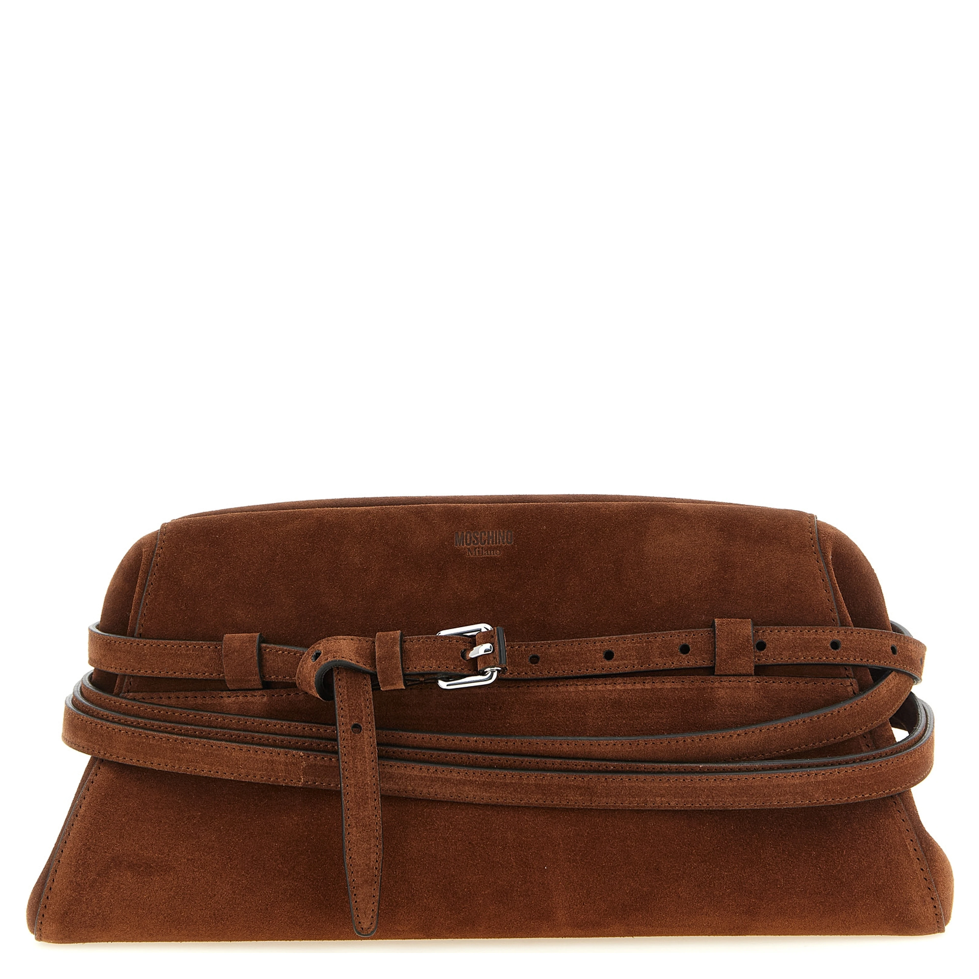 Brown Calfskin Clutch Bag