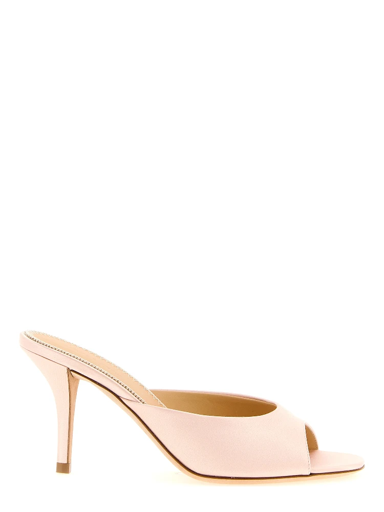 Multicolor Viscose Stiletto Heel Sandals
