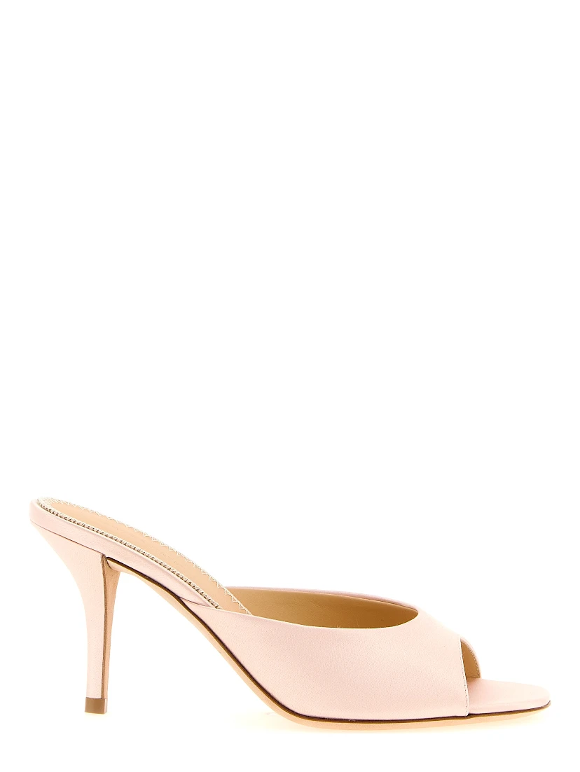 Multicolor Viscose Stiletto Heel Sandals