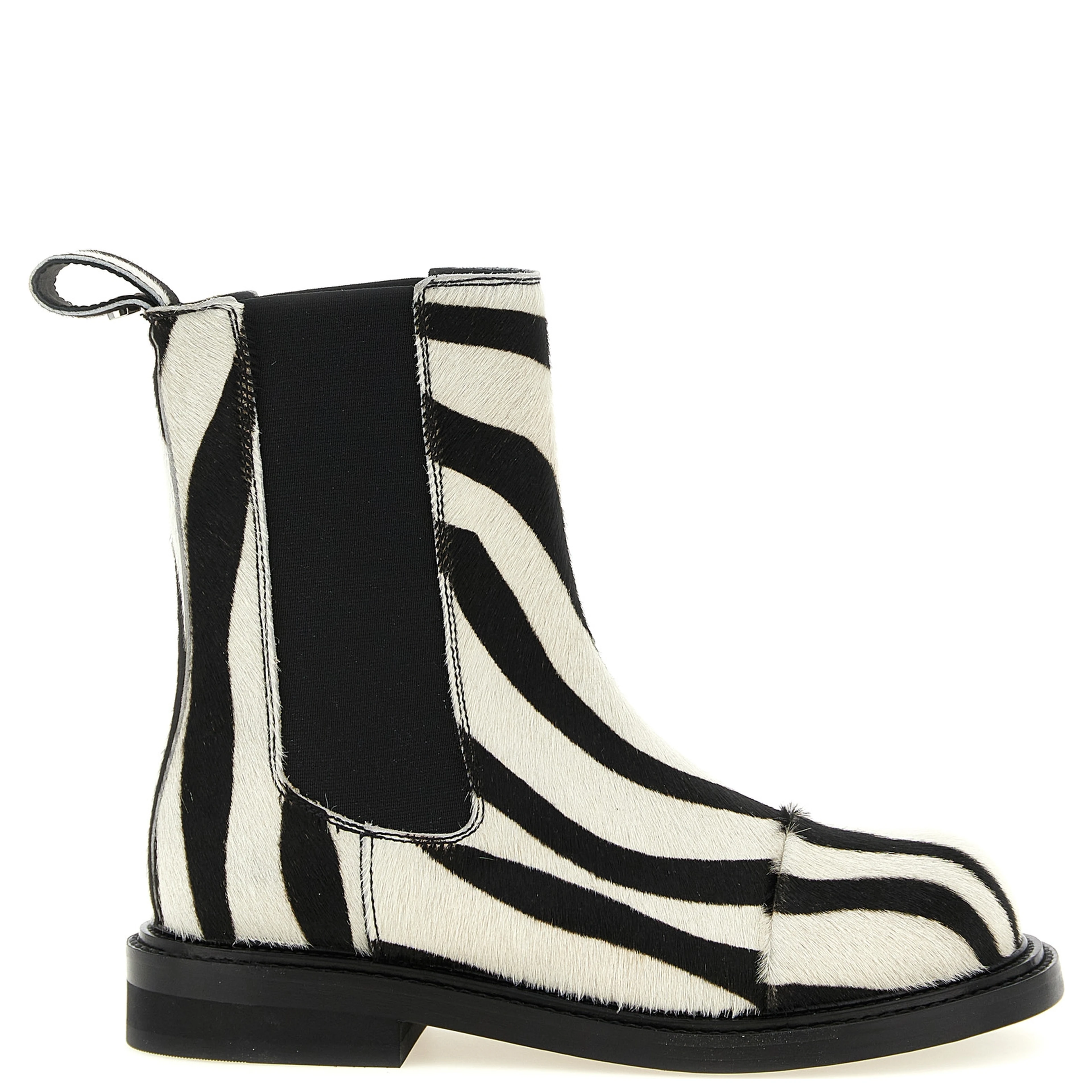 Bicolor Calfskin Ankle Boots