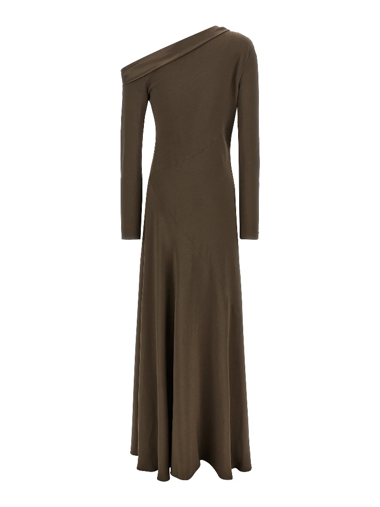 Brown Viscose Long Dress alternative
