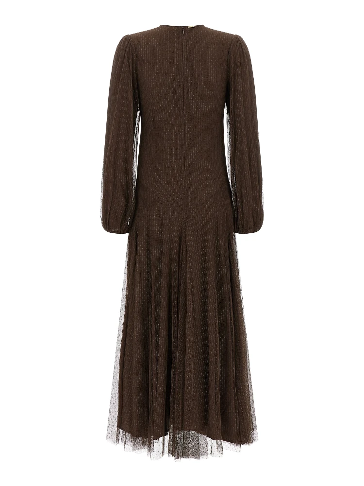 Brown Polyester Long Dress alternative