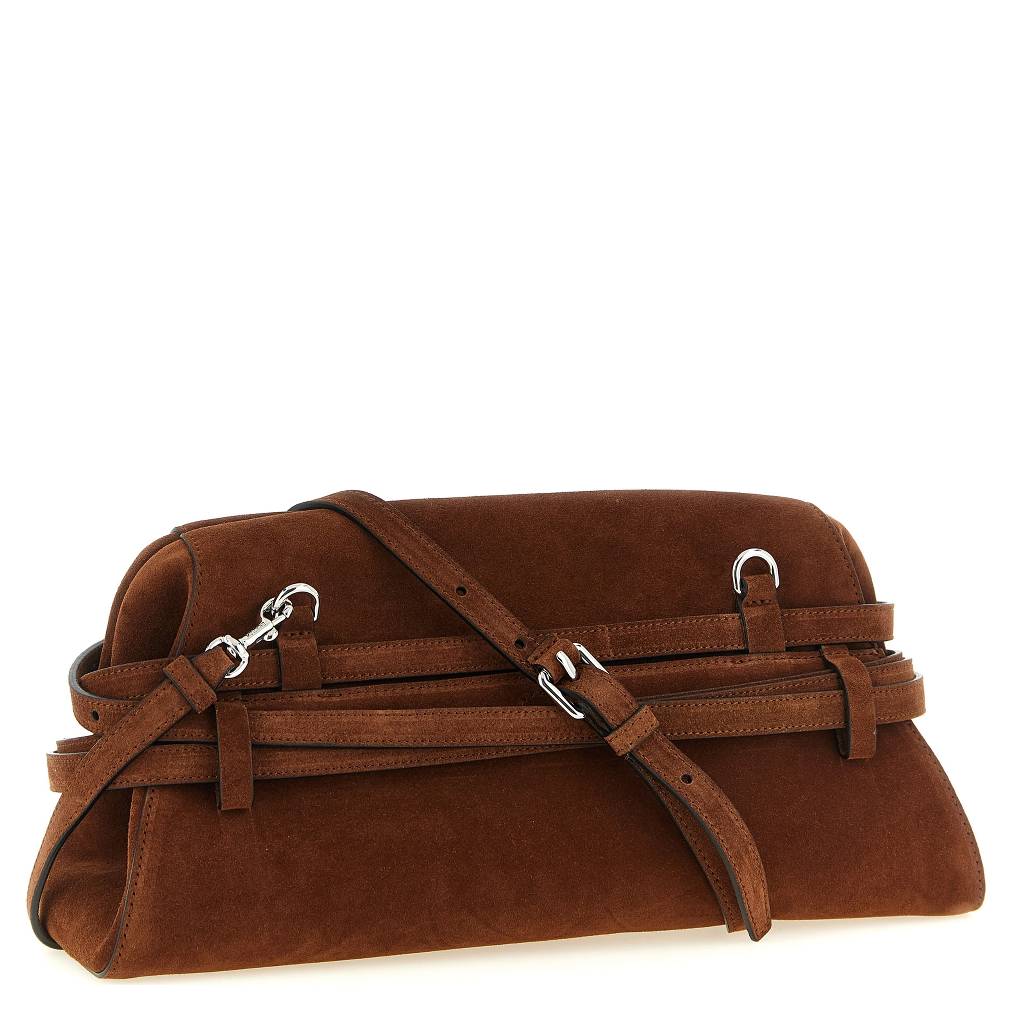 Brown Calfskin Clutch Bag