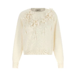 White Virgin Wool Cardigan