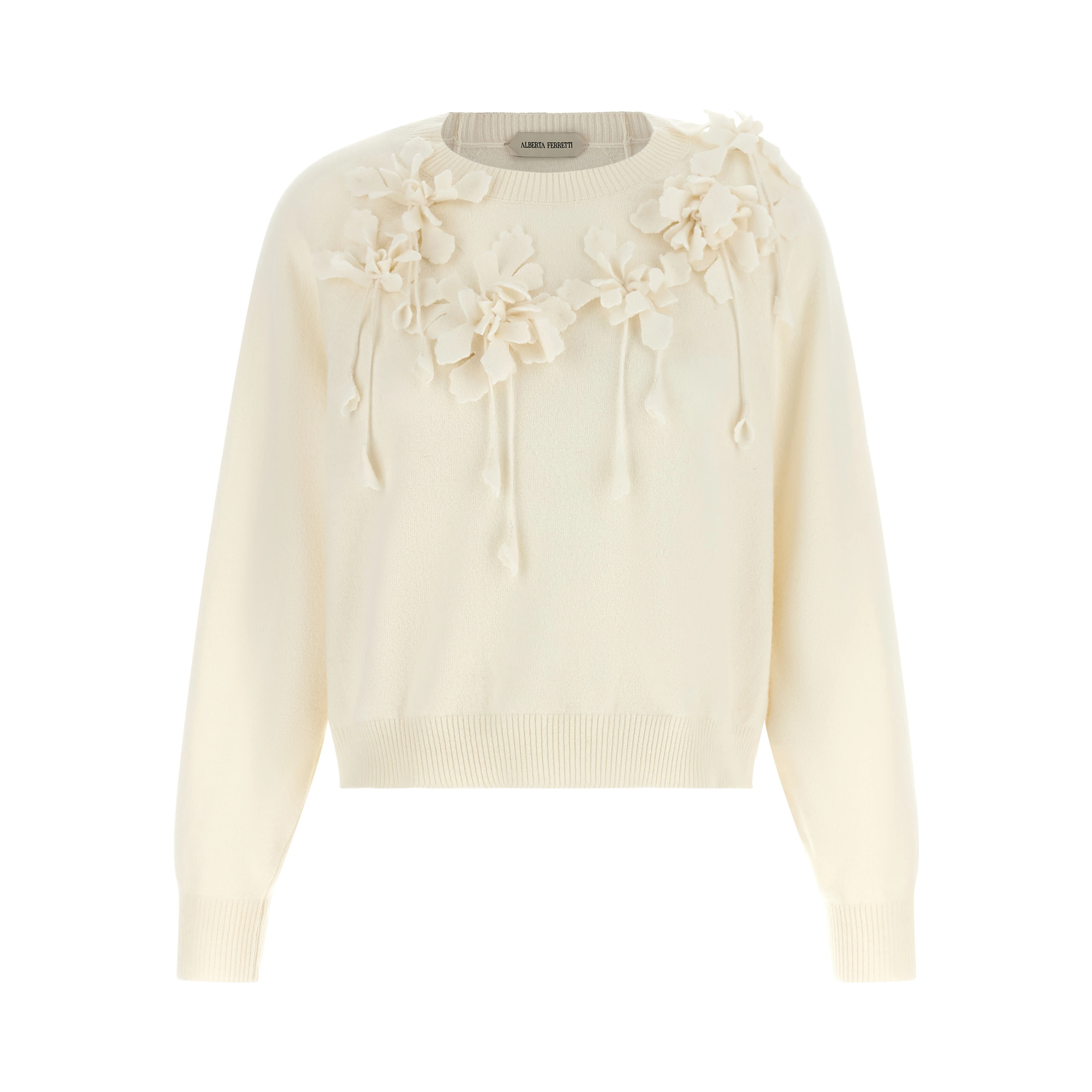 White Virgin Wool Cardigan