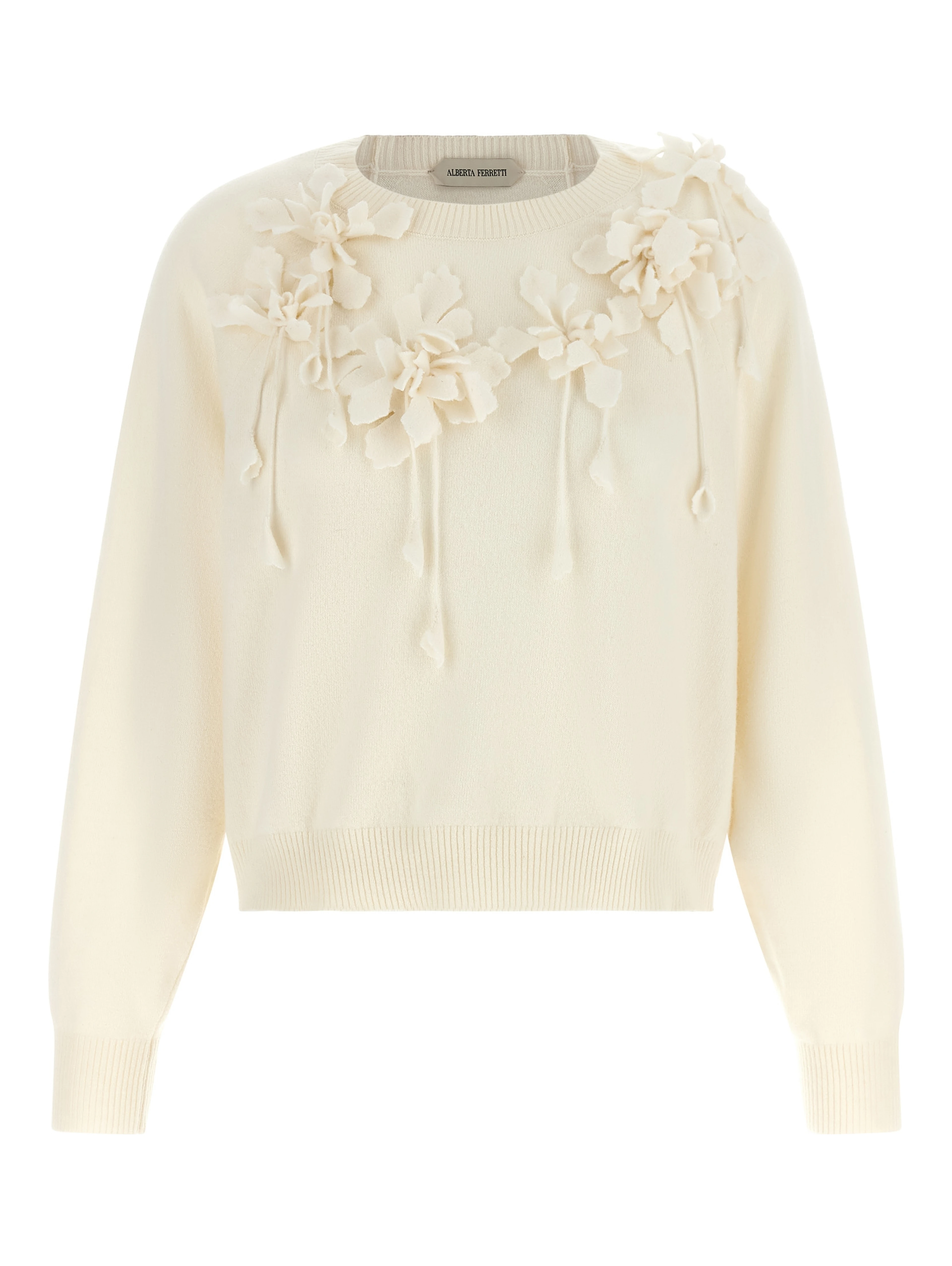 White Virgin Wool Cardigan