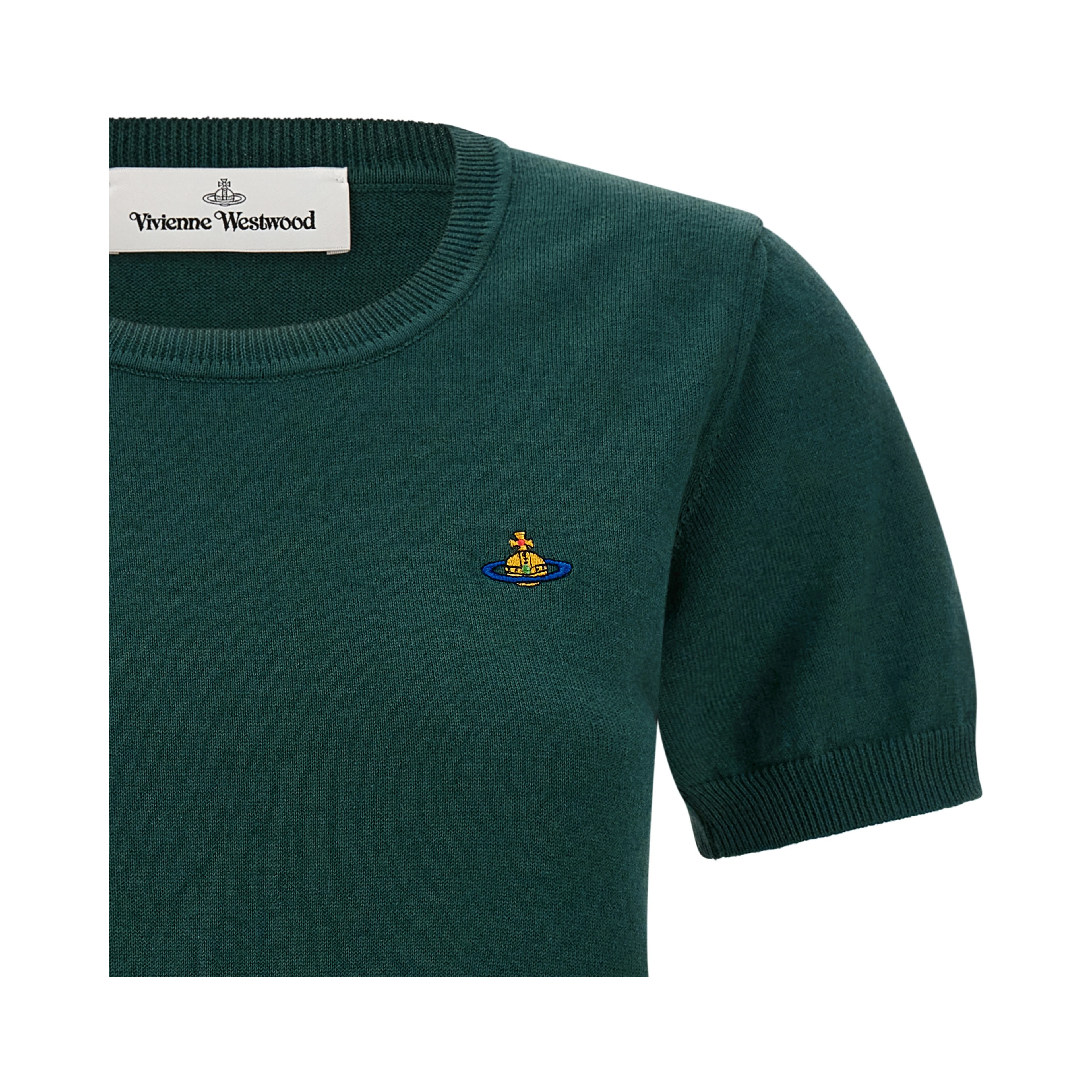Bicolor Cotton Shortsleeve Shirt