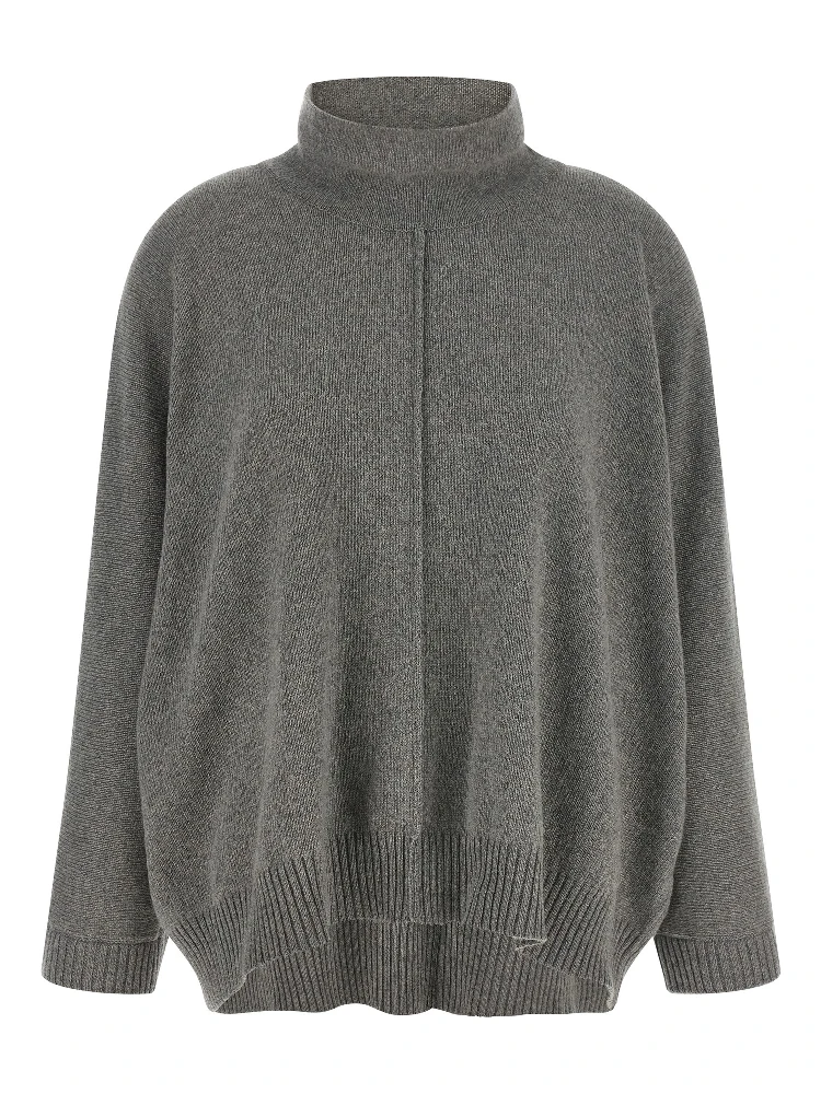 Gray Cashmere Cardigan