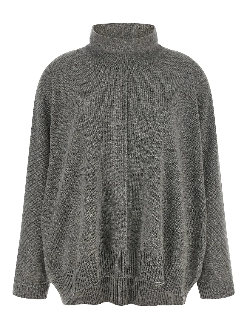Gray Cashmere Cardigan