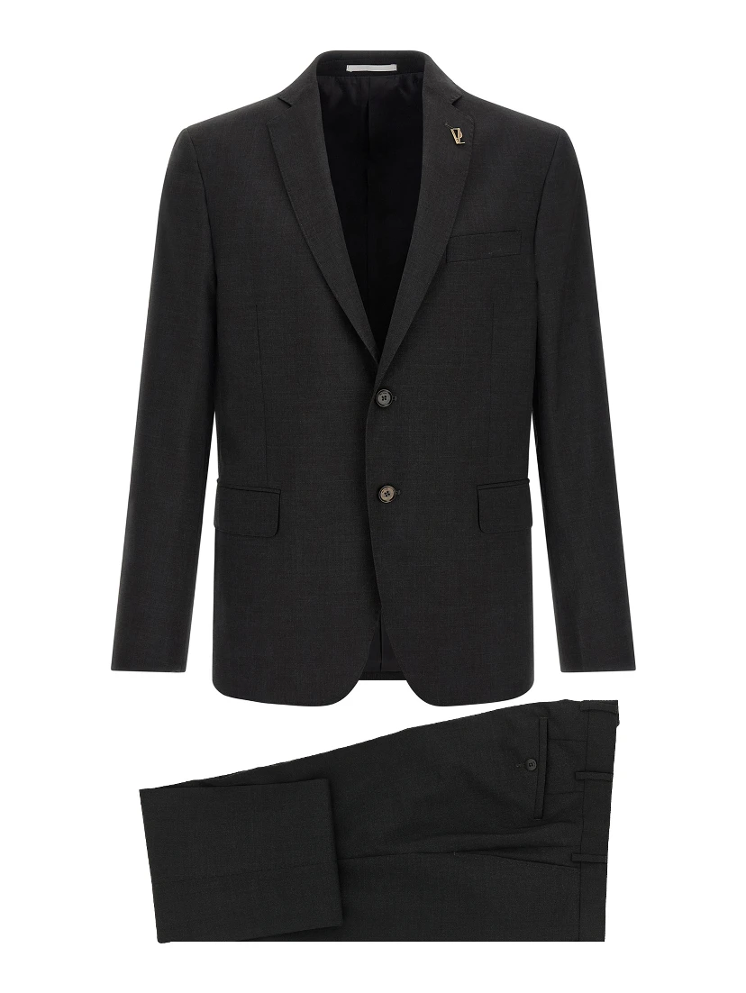 Gray Wool Two-Piece Suit