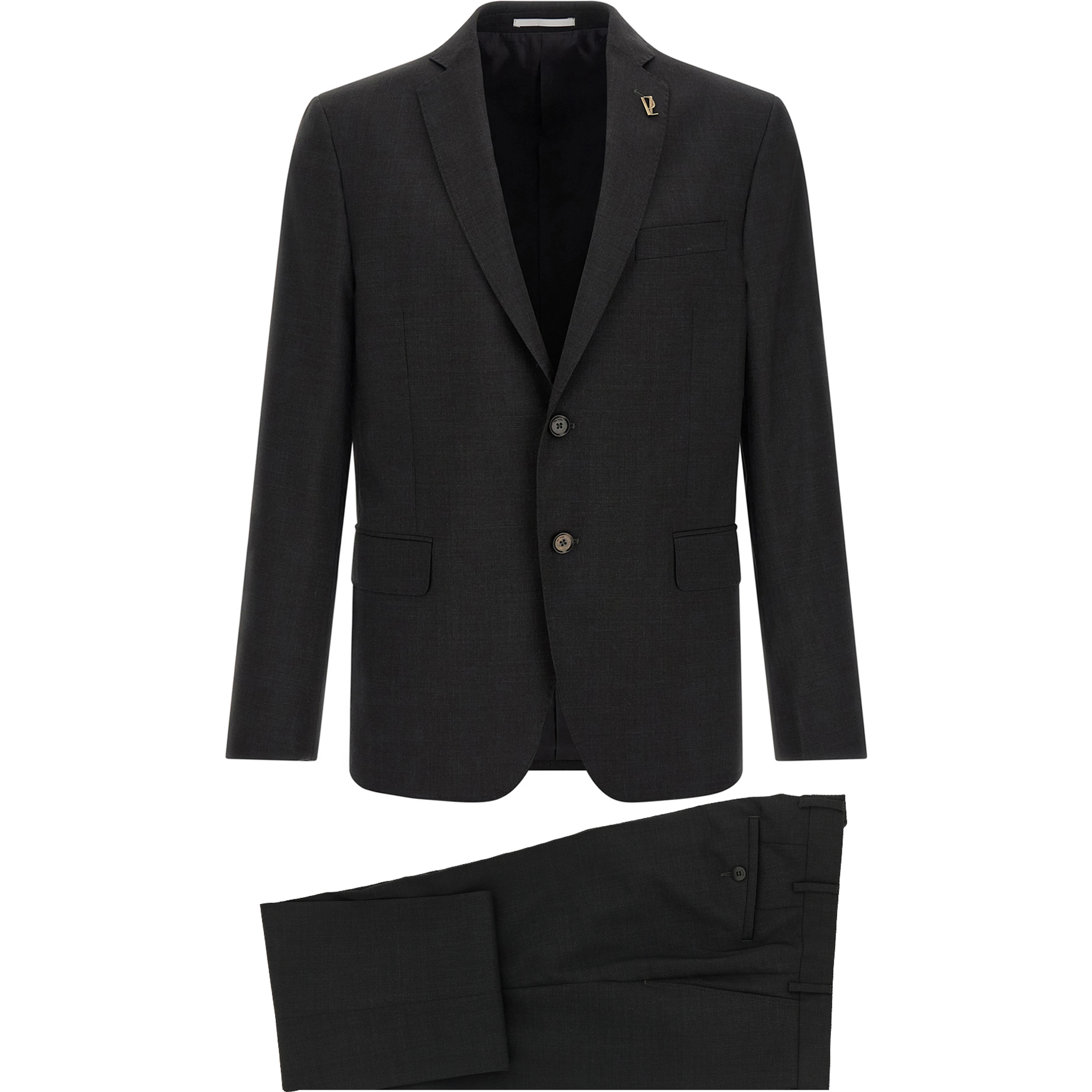 Gray Wool Two-Piece Suit