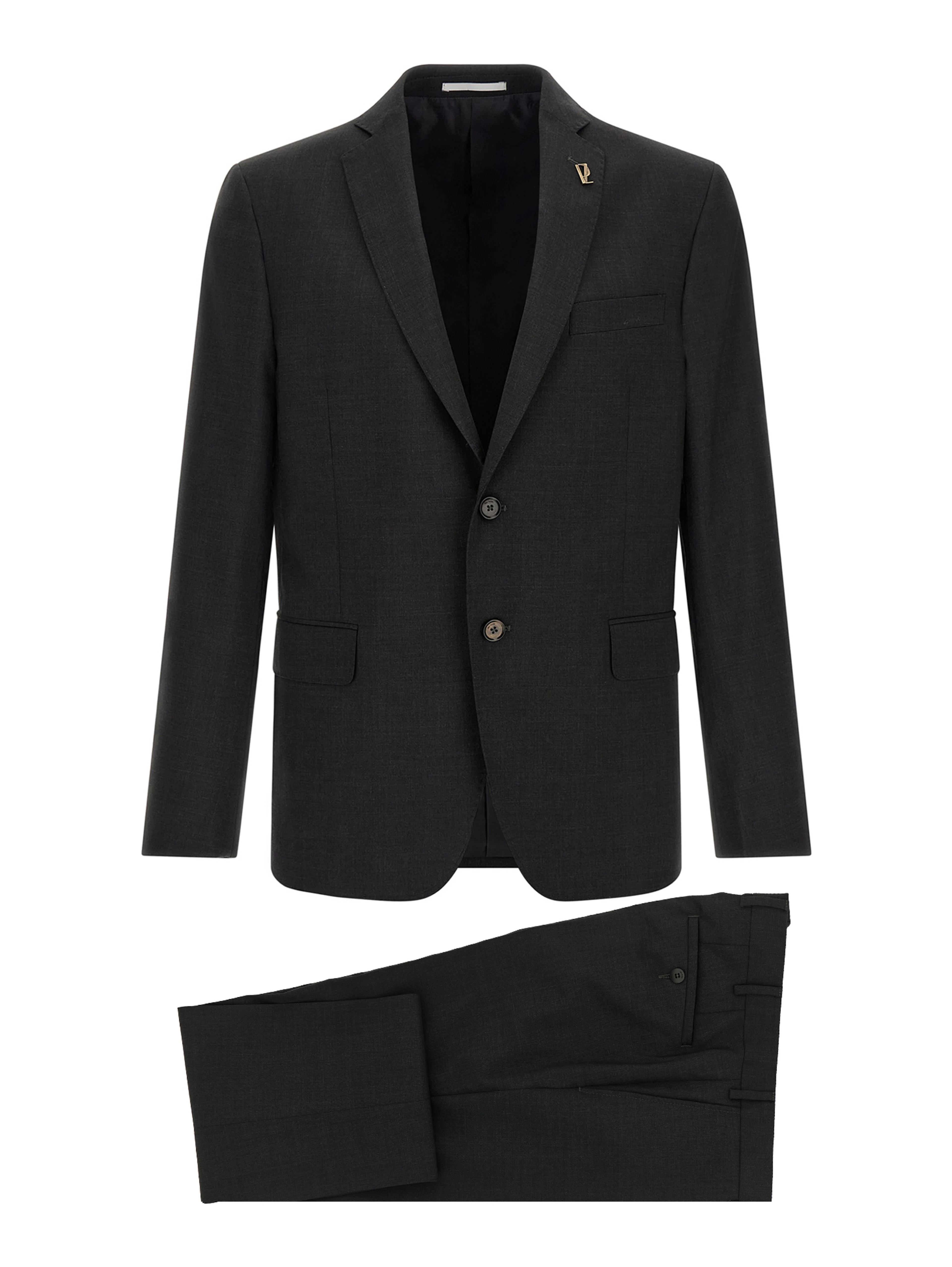 Gray Wool Two-Piece Suit