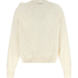 White Virgin Wool Cardigan