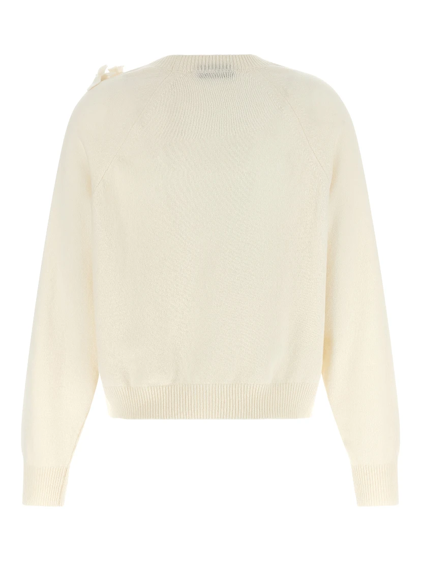 White Virgin Wool Cardigan