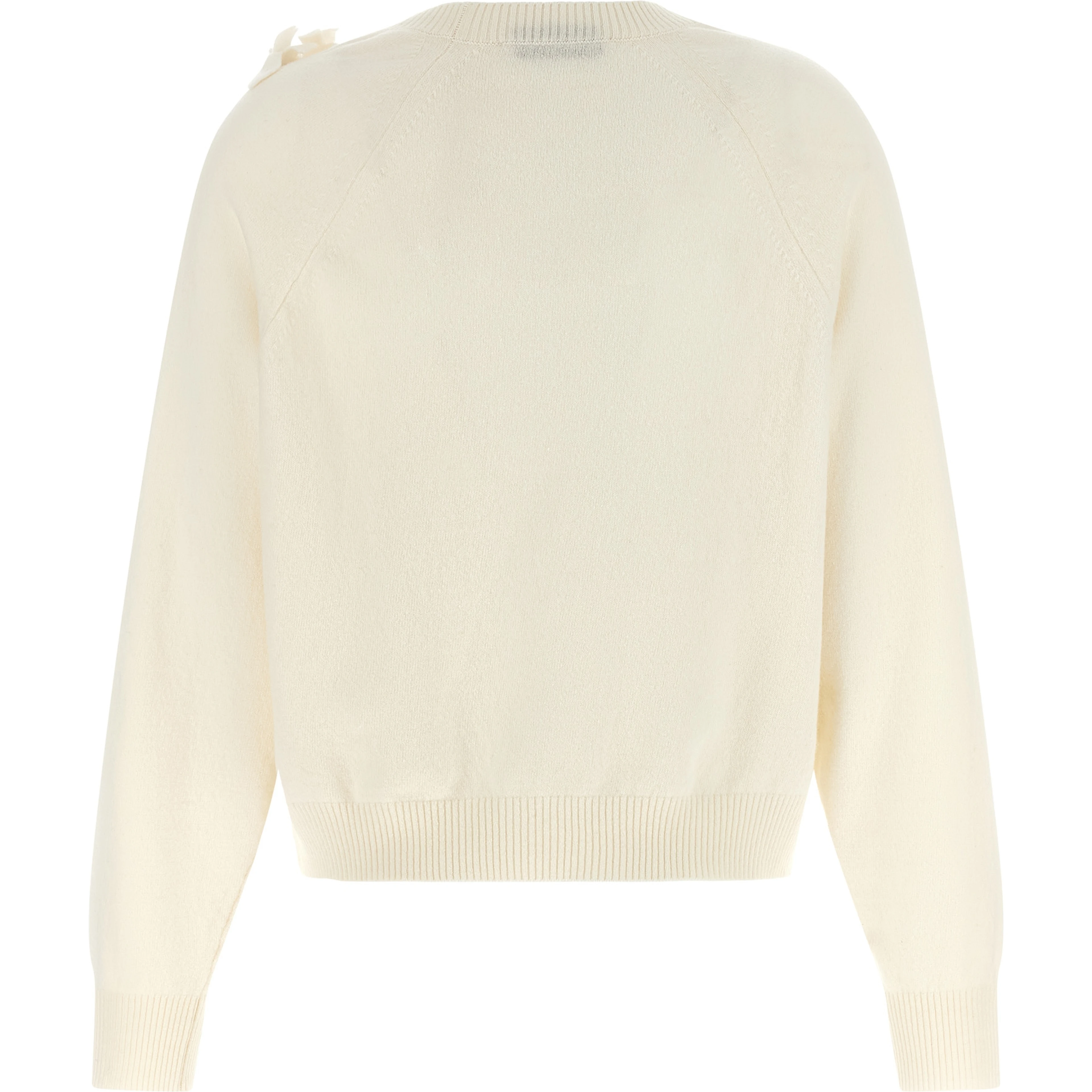 White Virgin Wool Cardigan