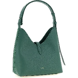 Bicolor Calfskin Shoulder Bag