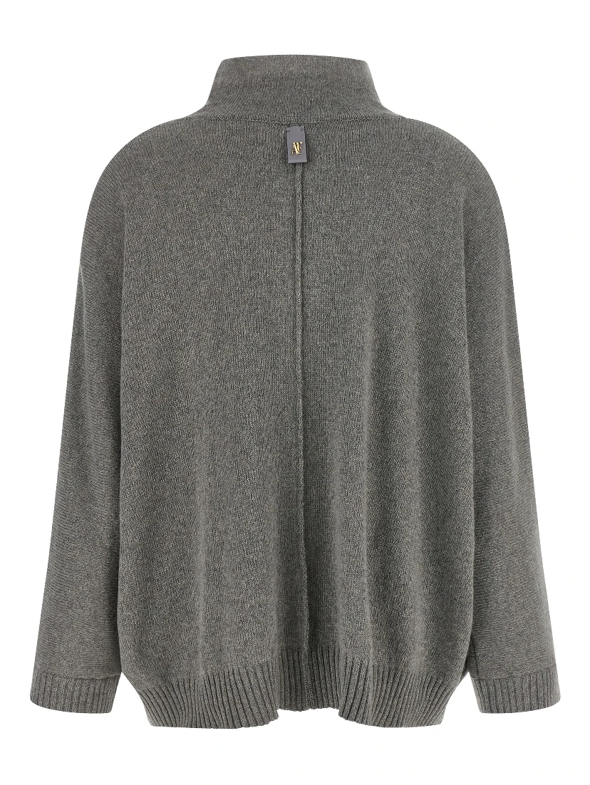 Gray Cashmere Cardigan