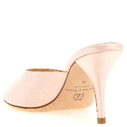 Multicolor Viscose Stiletto Heel Sandals